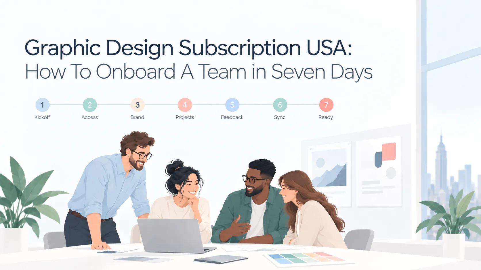 Graphic Design Subscription USA: How To Onboard A Team in Seven Days
