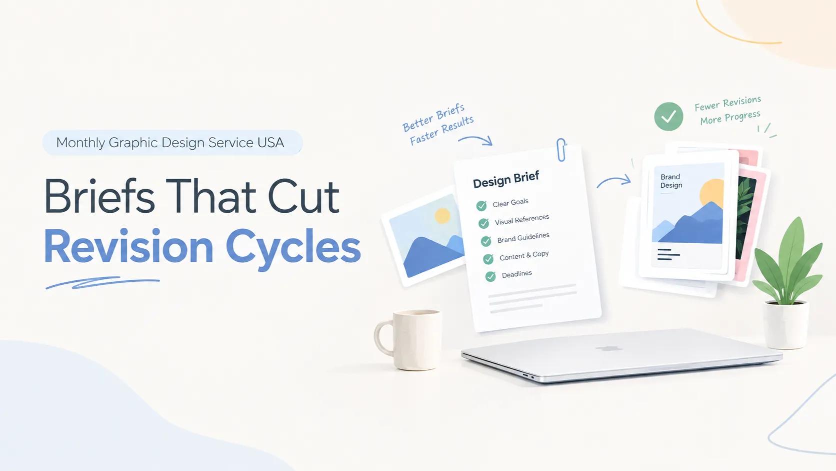 Monthly Graphic Design Service USA: Briefs That Cut Revision Cycles